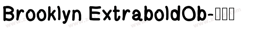 Brooklyn ExtraboldOb字体转换